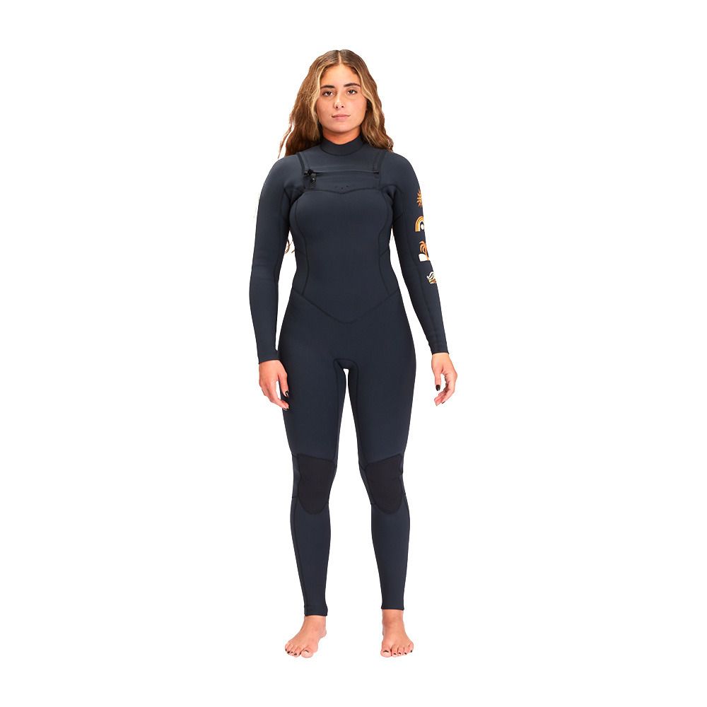 Billabong SALTY DAYS CHEST ZIP - Combinaison intégrale 4/3mm Femme black tide