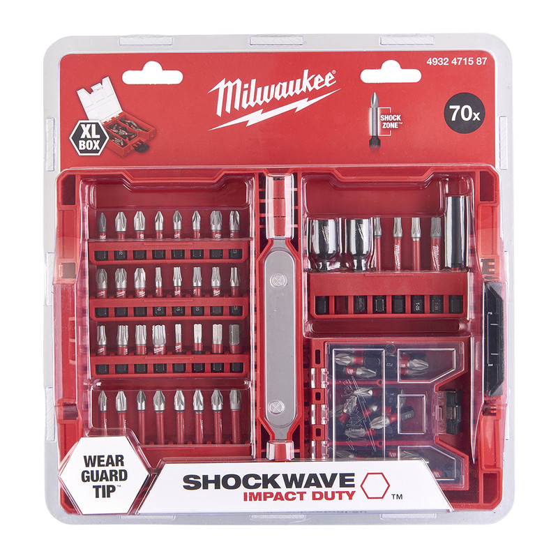 Milwaukee Shockwave bitset 70-delig