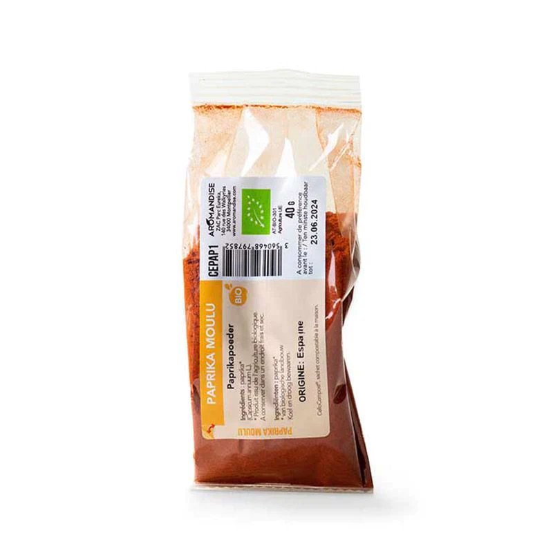 Paprika moulu bio - 40 g Aromandise