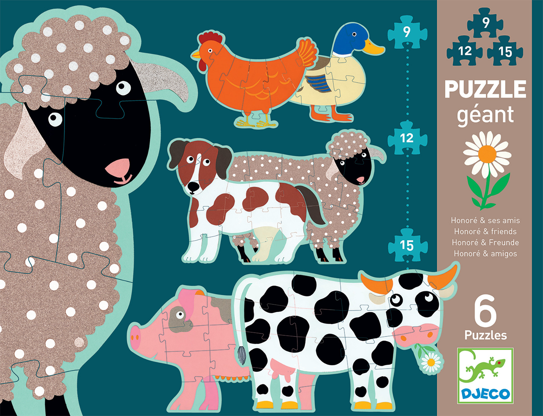 Djeco Djeco puzzel Honore en zijn vriendjes dj07112