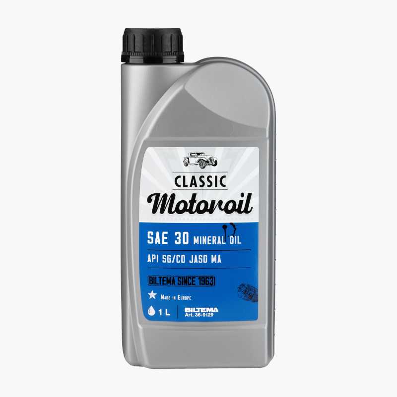Motorolje til veterankjøretøy SAE 30, 1 liter