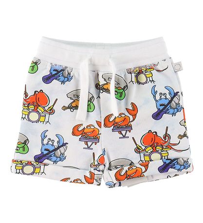 Stella McCartney Kids Sweatshorts - Weiß m. Meeresdruck