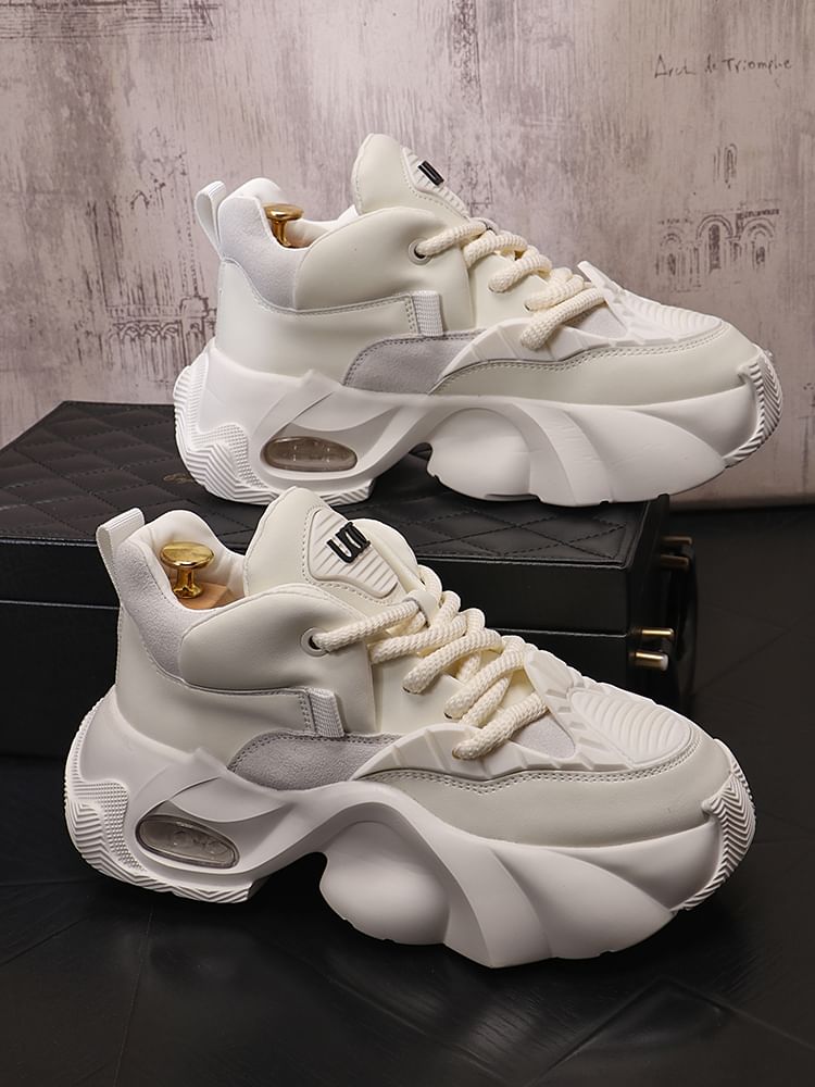 Mr Ozera - Platformsneakers met letters