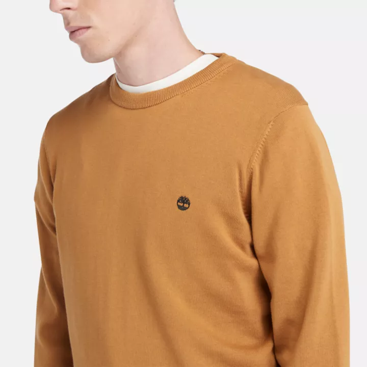 Pull à col rond Williams River pour homme en orange