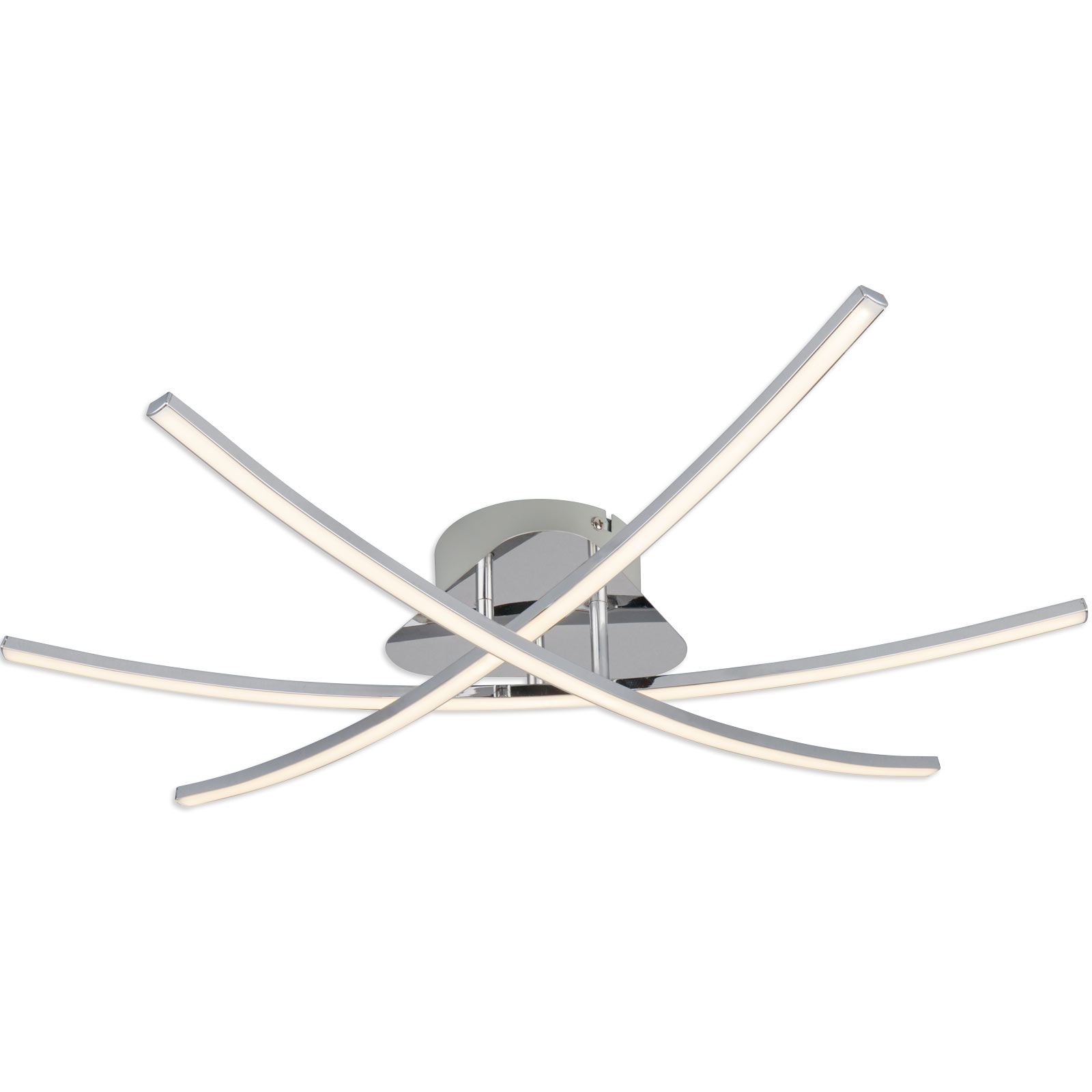 LAMPURA LED-Deckenleuchte - silber-weiß - schwenkbar