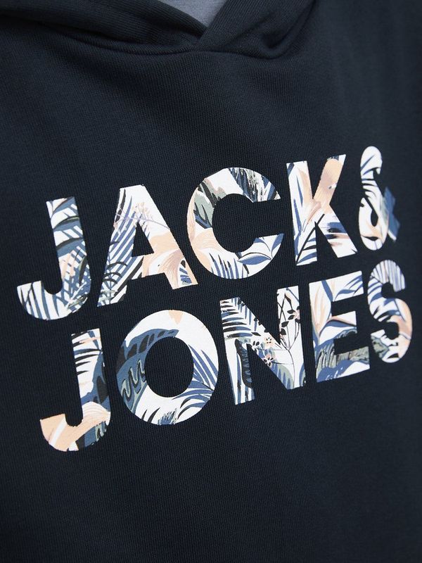 JACK&JONES JUNIOR JJEBRYAN CORP LOGO HOODIE - Sky Captain - Sweatstof
