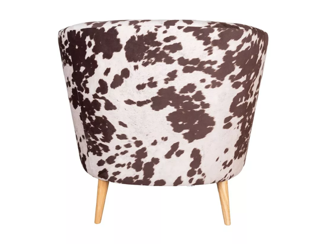 Fauteuil effet peau de vache Grand