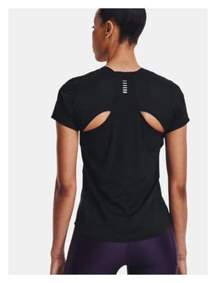 Maillot Manches Courtes Under Armour IsoChill Run Noir Femme