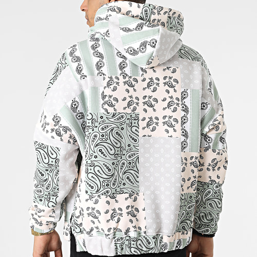 Sweat Capuche 2220140 Beige Gris Vert Clair Bandana