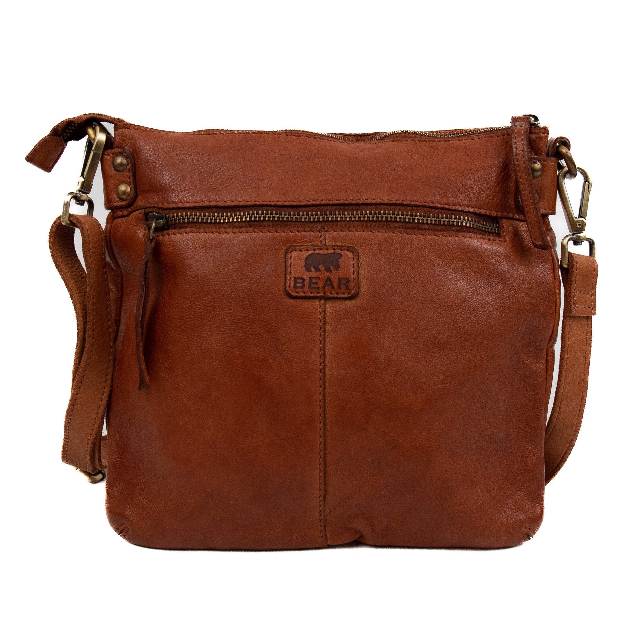 Schoudertasje 'Sita' cognac Cognac