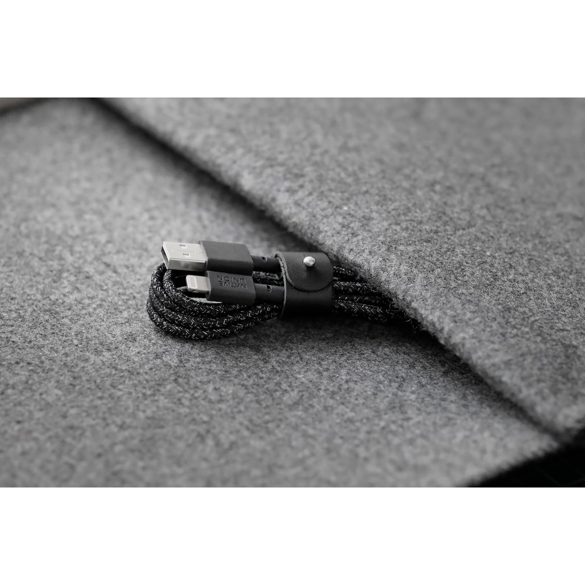 Native Union Belt USB-A til Lightning kabel (sort)