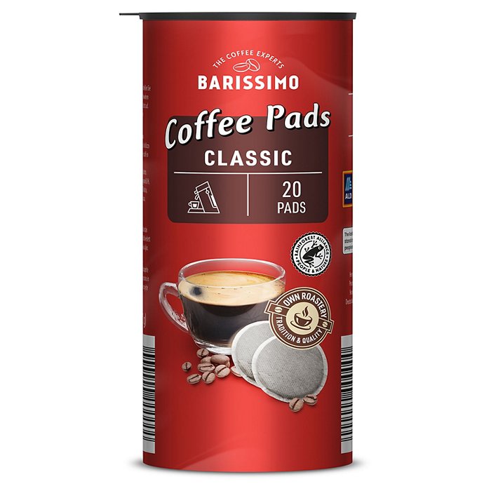 BARISSIMO Kaffeepads 20 Stück classic