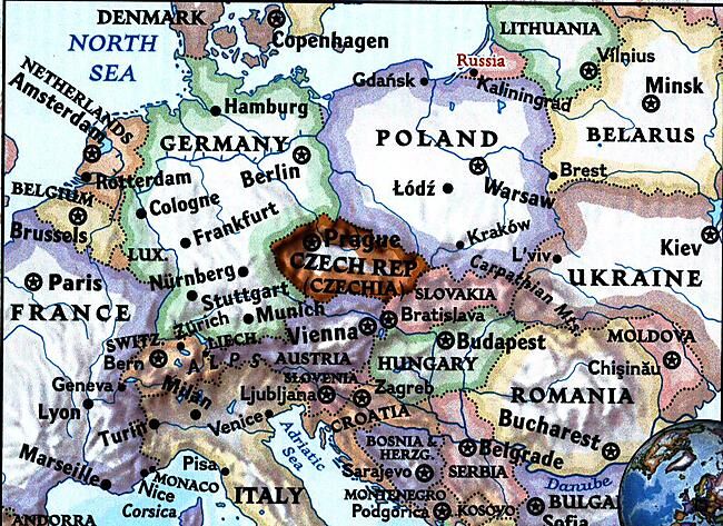 NATIONAL GEOGRAPHIC - 3322 CZECH REPUBLIC ECHELLE 1 380 000