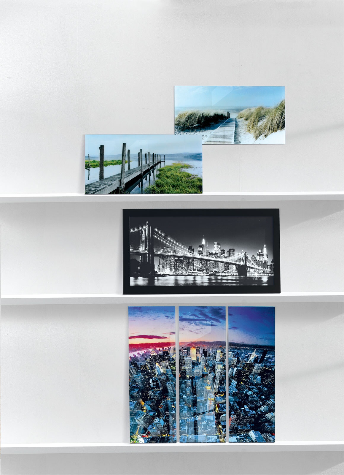 PRO ART Kunstdruck Bild NIGHTLIFE II 60 x 135 cm Rahmen mehrfarbig