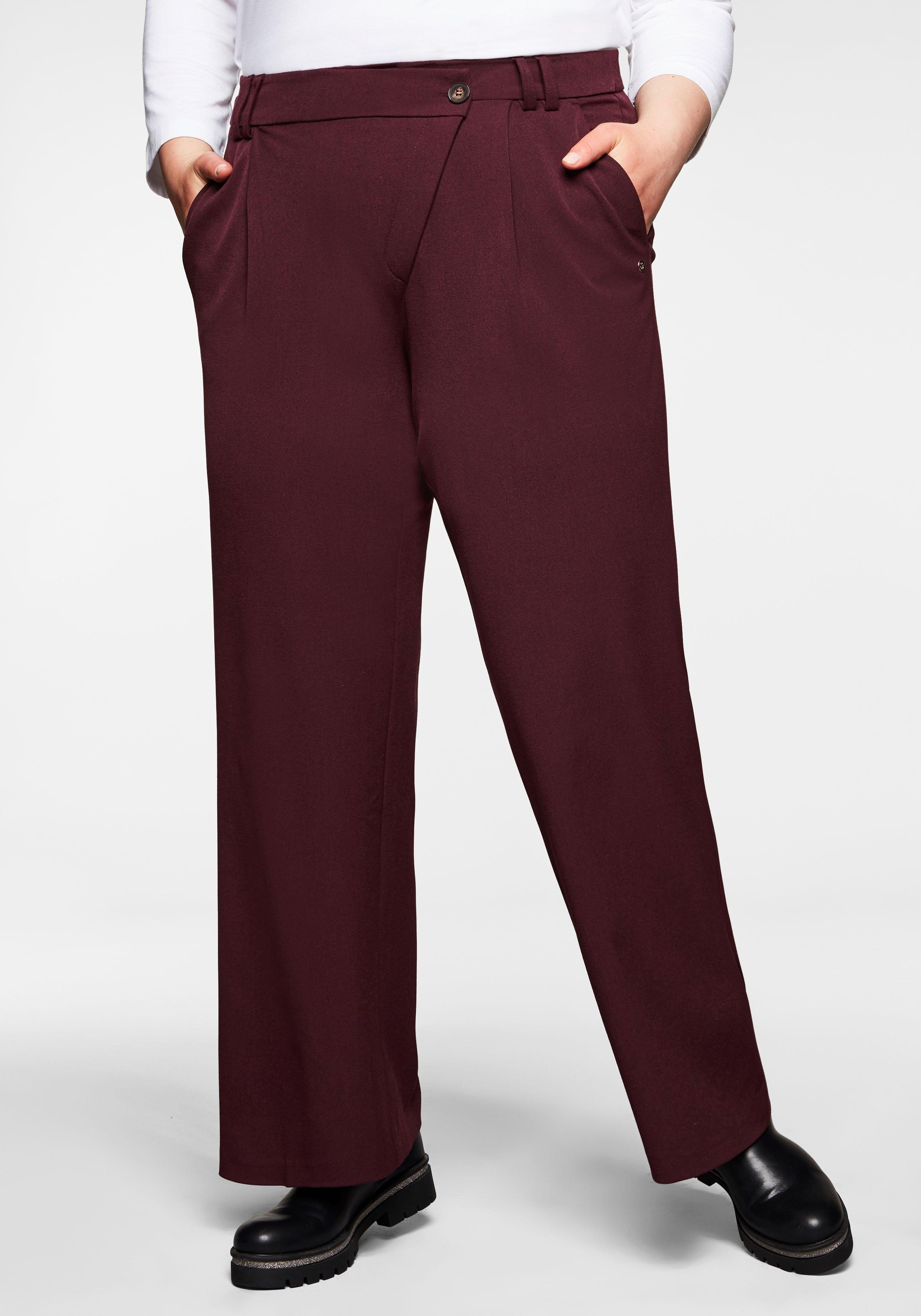 Weite Hose mit asymmetrischem Verschluss