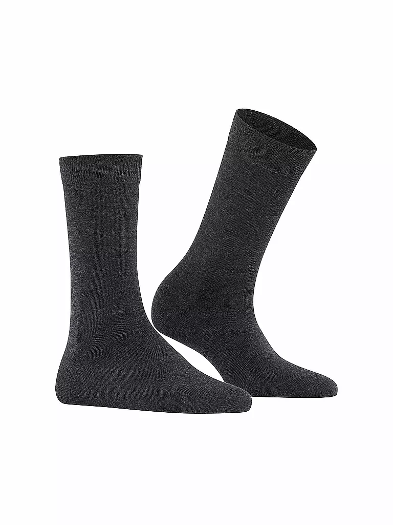FALKE Socken Soft Merino anthrazit grau