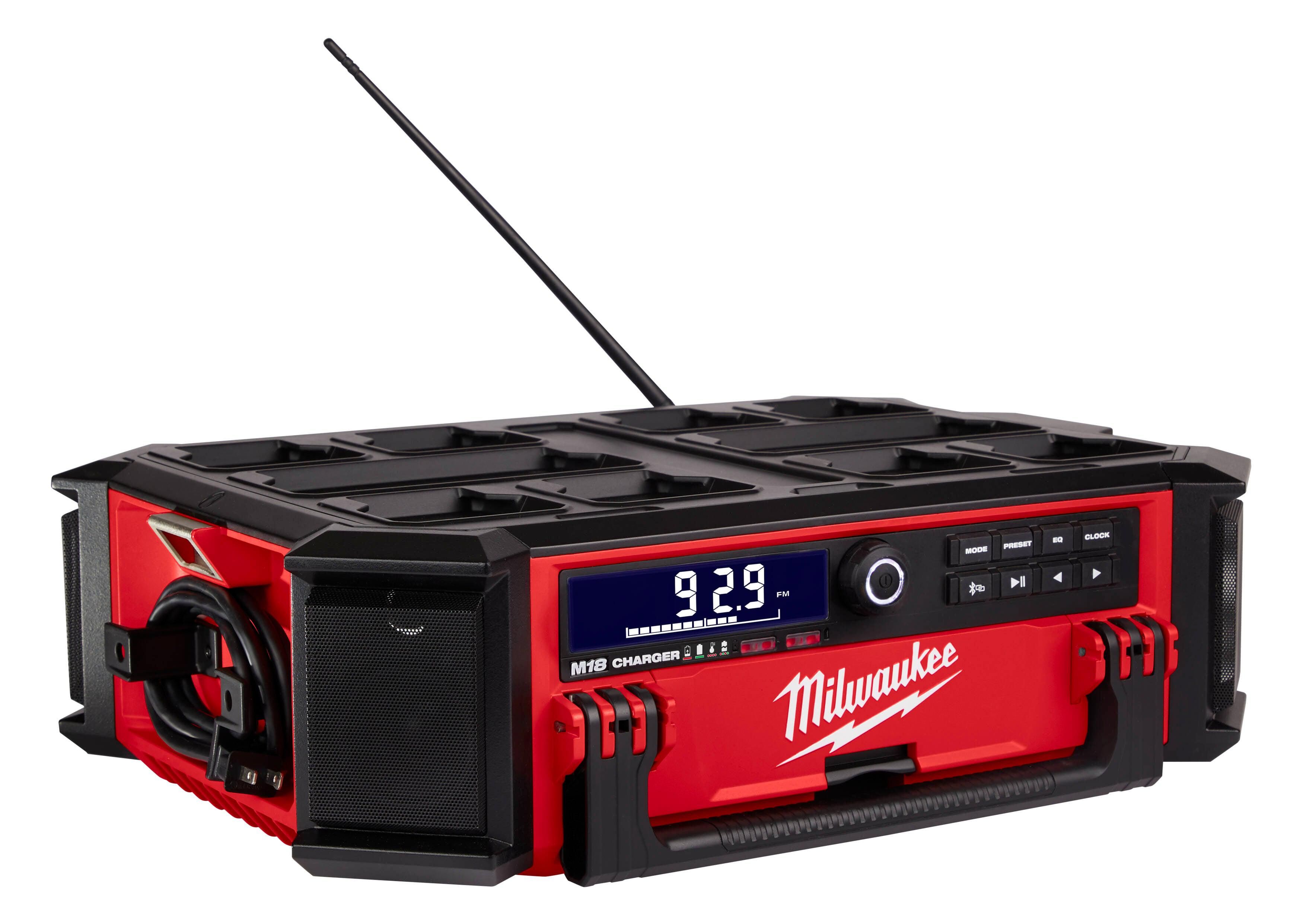 Milwaukee M18 PRCDAB -0 PACKOUT™ Radio/lader 18V Basic Body - 4933472112