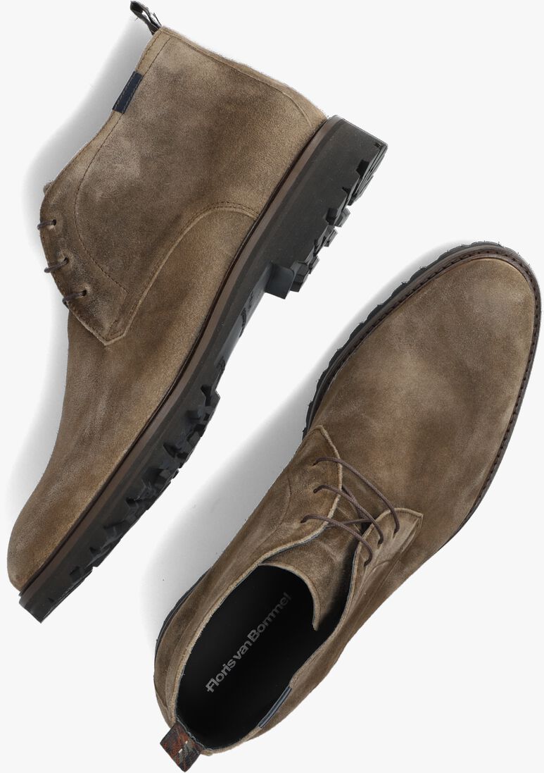 FLORIS VAN BOMMEL bruine floris van bommel veterschoenen sfm-50082
