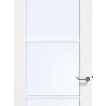 Arne & Bodil binnendeur ABB104 blank glas - wit afgelakt - glaslat wit