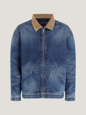Jaqueta jeans acolchoada