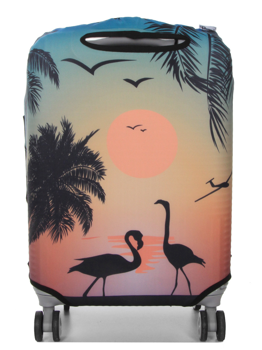 Housse de valise Periea Sunset Flamingos S