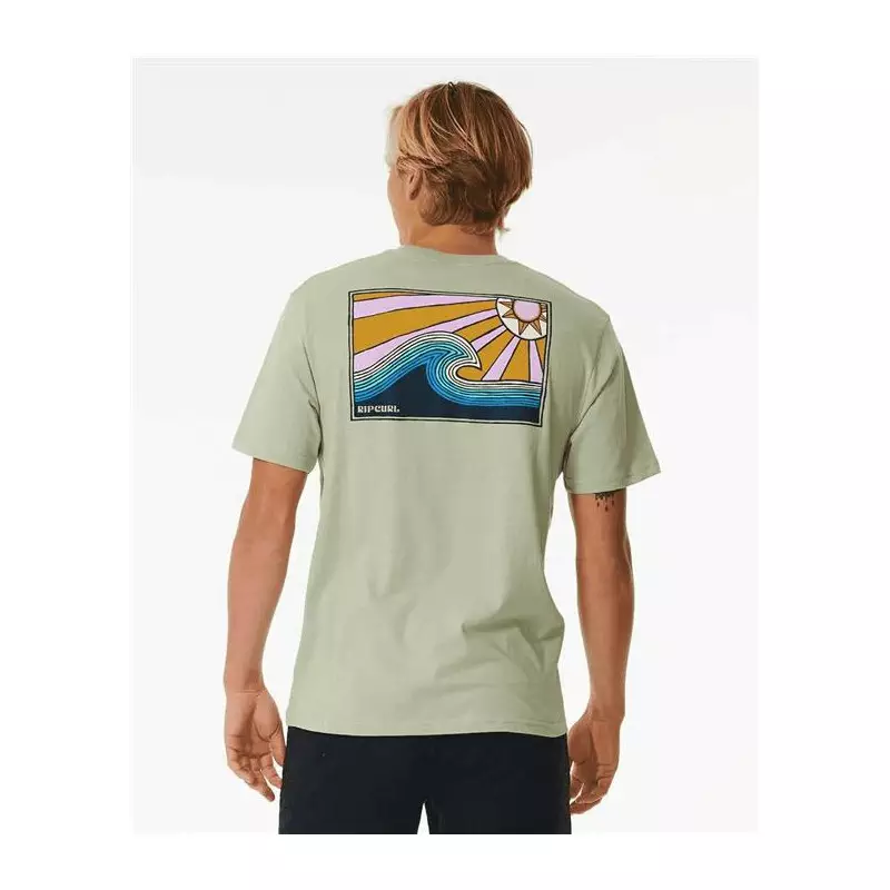 Teeshirt RIPCURL Swc Blazing Tubes Tee Sage