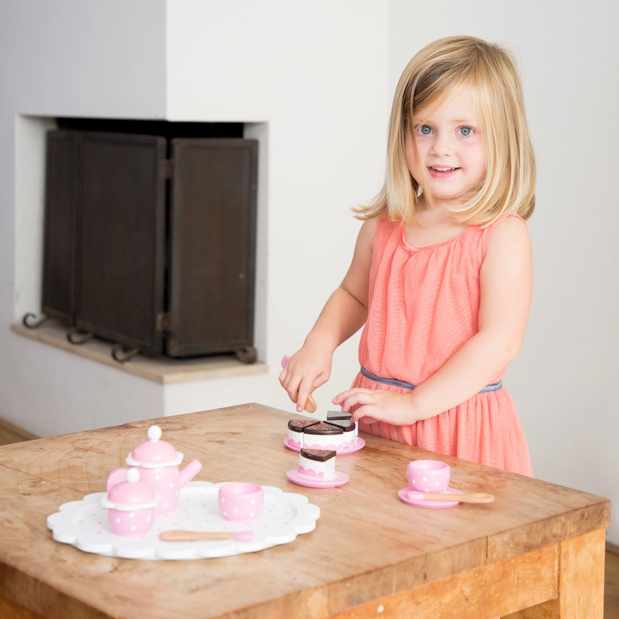 New Classic Toys Kaffeeservice mit Kuchen