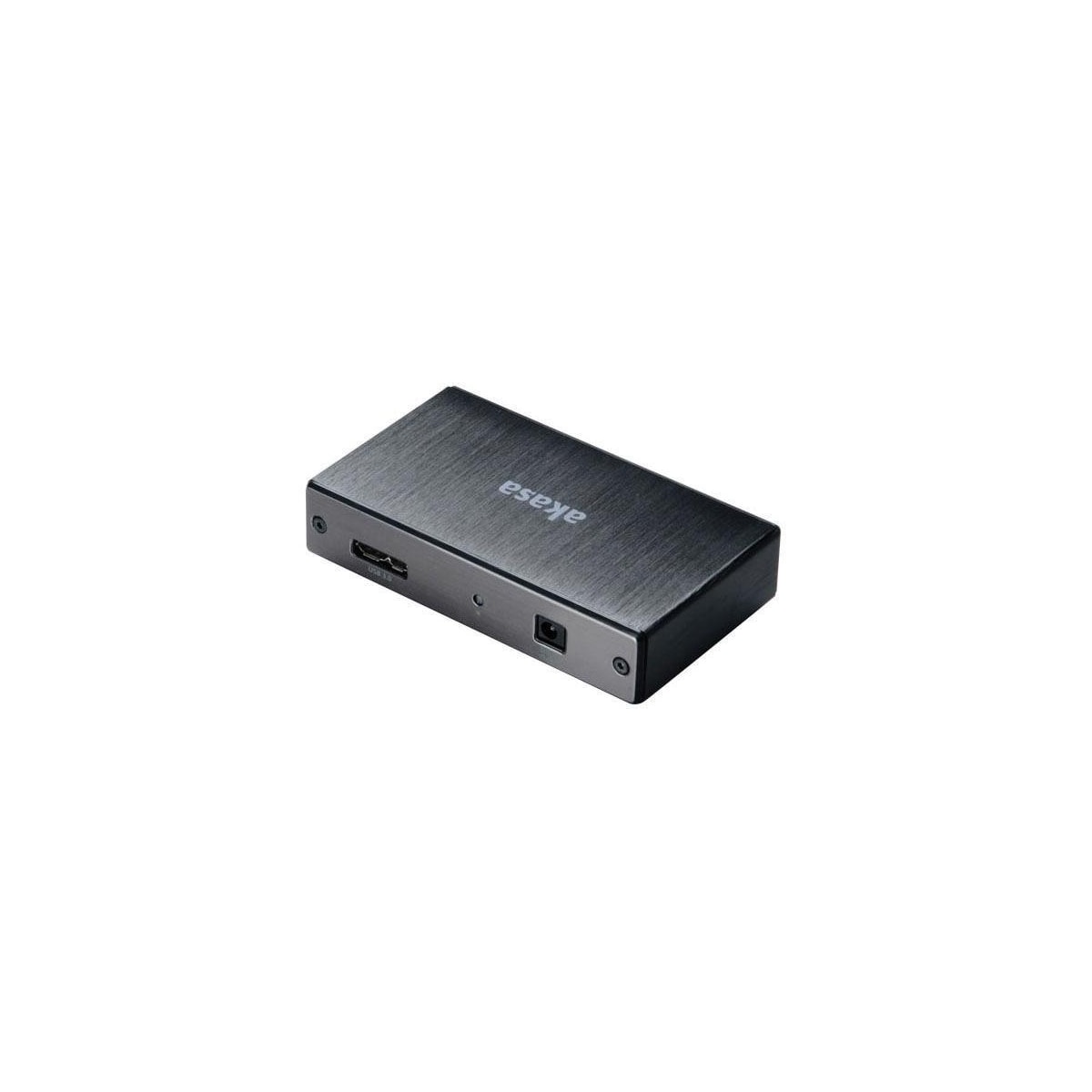 Akasa Connect 4SV, USB 3.0 -hub med fire porter, børstet aluminium, sv