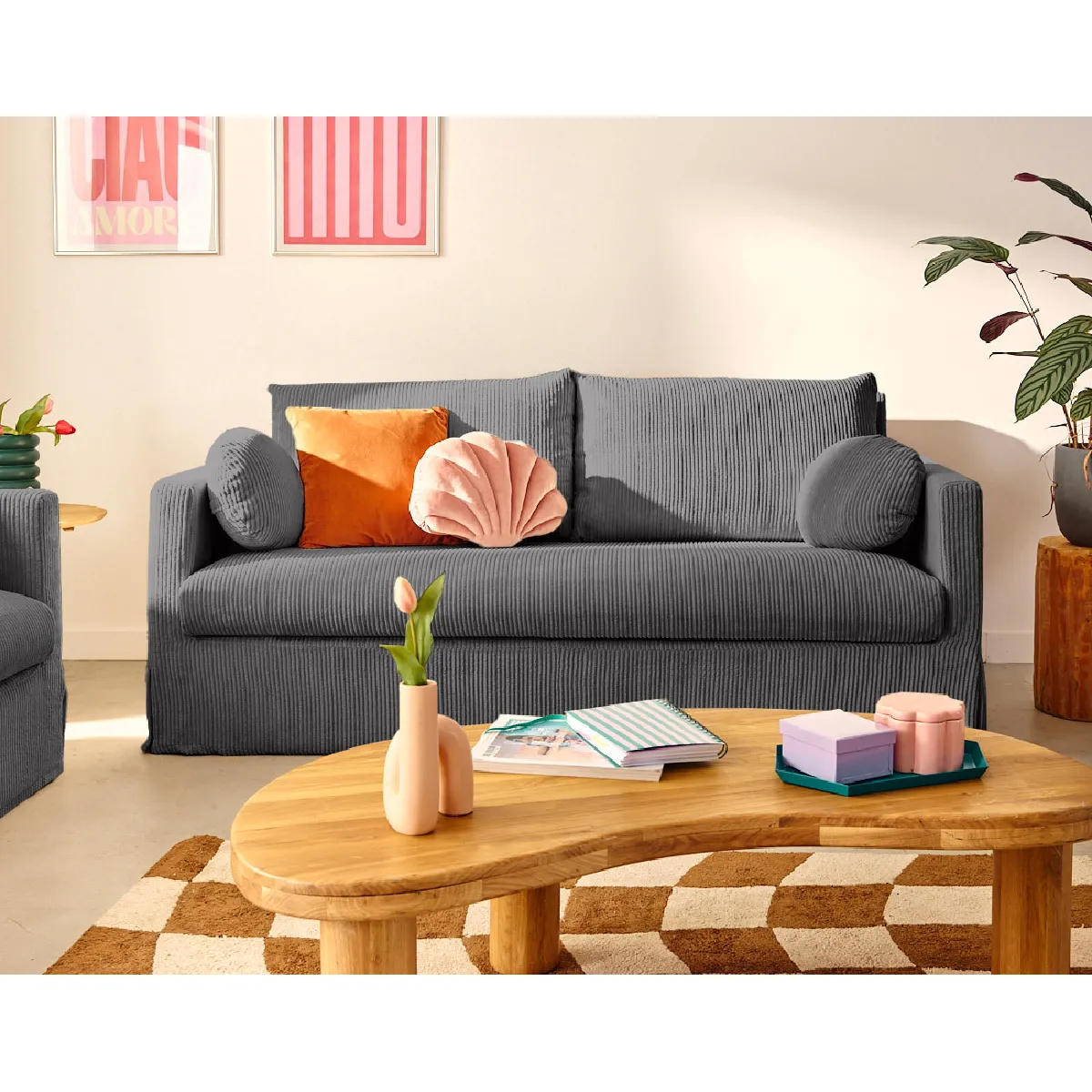 Lisa Design Serena Housse - Gris