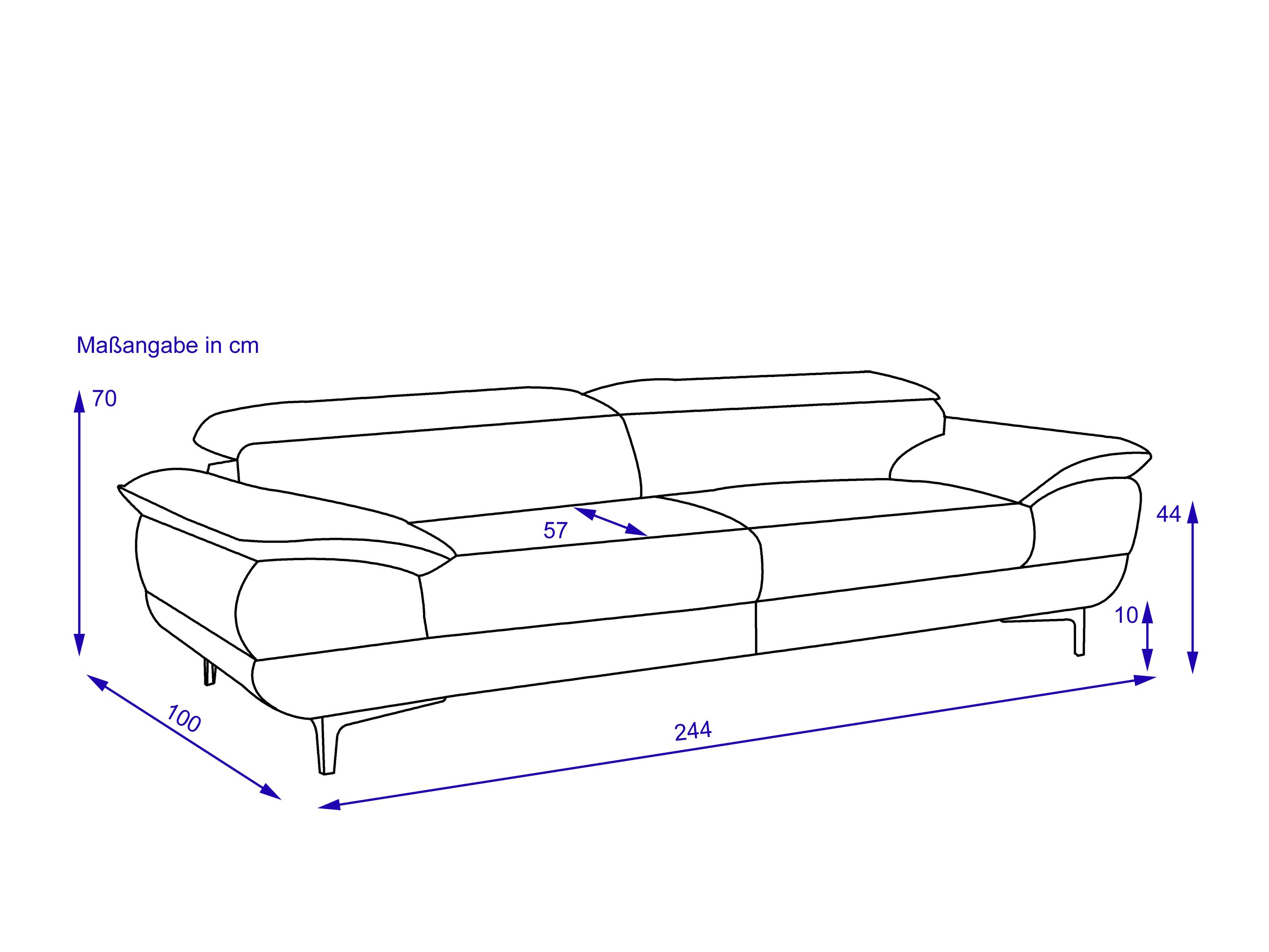 Sofa 2 Sitzer groß MONDO HOYA