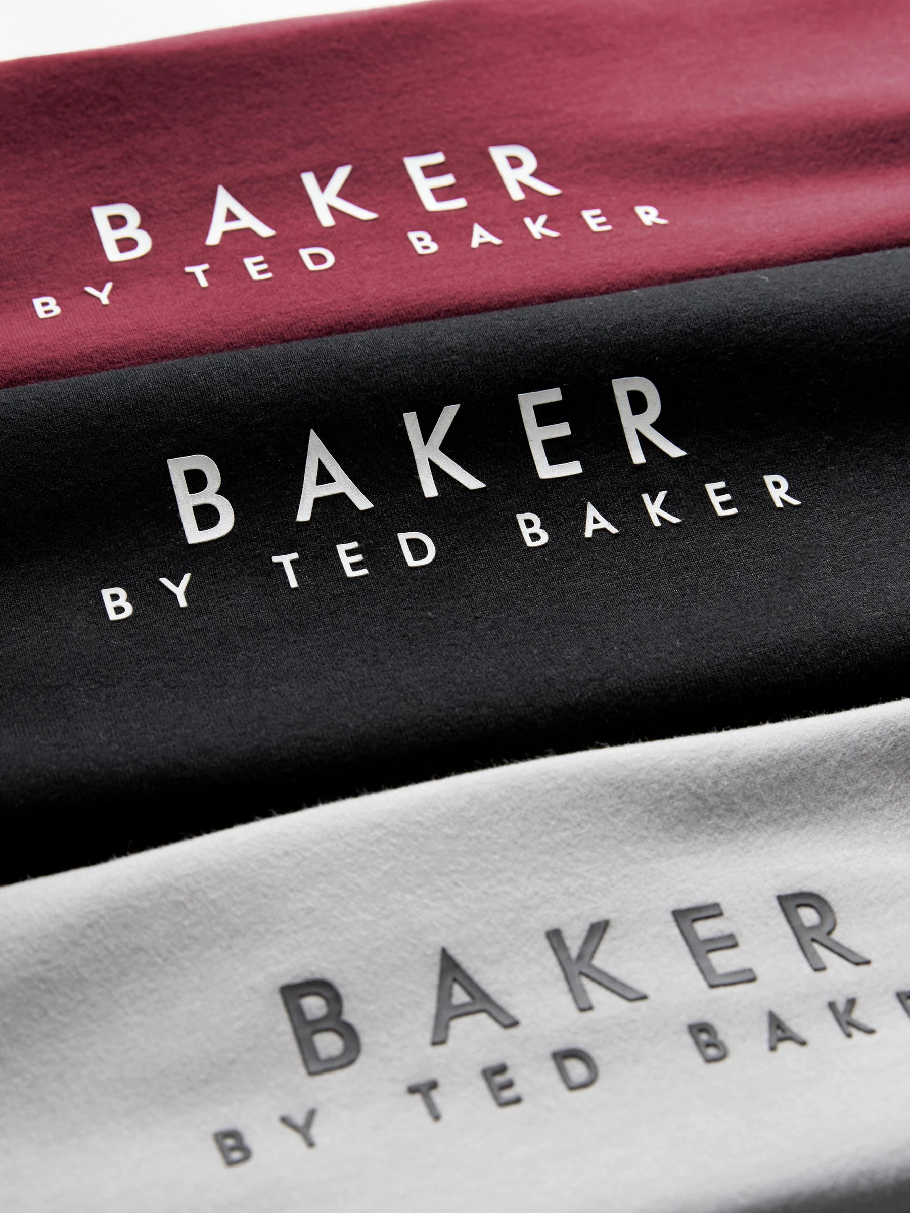 Multi - Baker by Ted Baker Cotton Long Sleeve T-Shirts 3 Pack