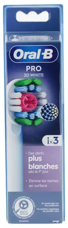 Brossette dentaire Brossettes 3D White - x3