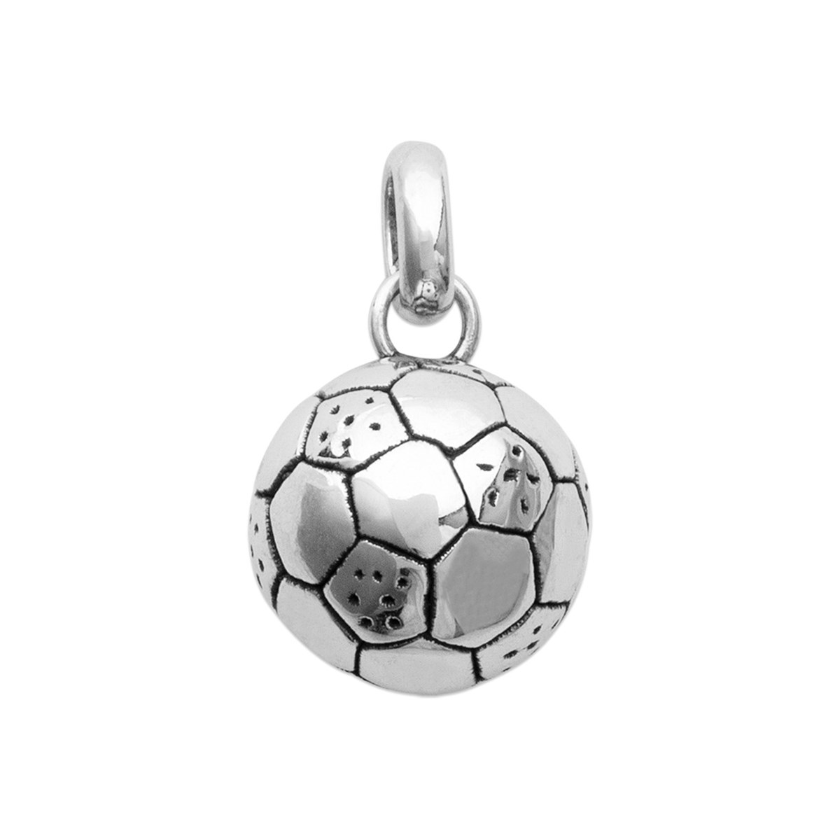 Pendentif Brillaxis Ballon de foot argent rhodié