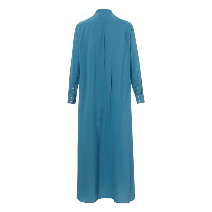 Xirena Robe Boden Popeline de Coton | Bleu paon