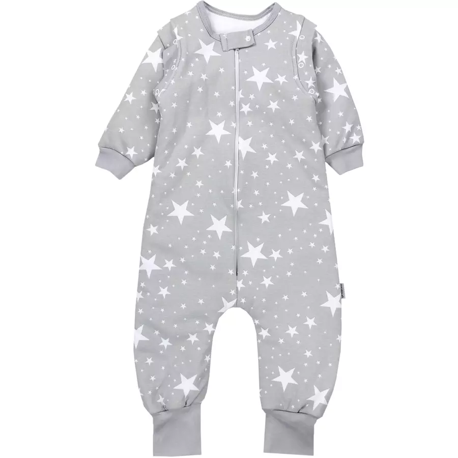 TupTam Baby Schlafsack mit Beinen und Ärmel Winter dunkelgrau
