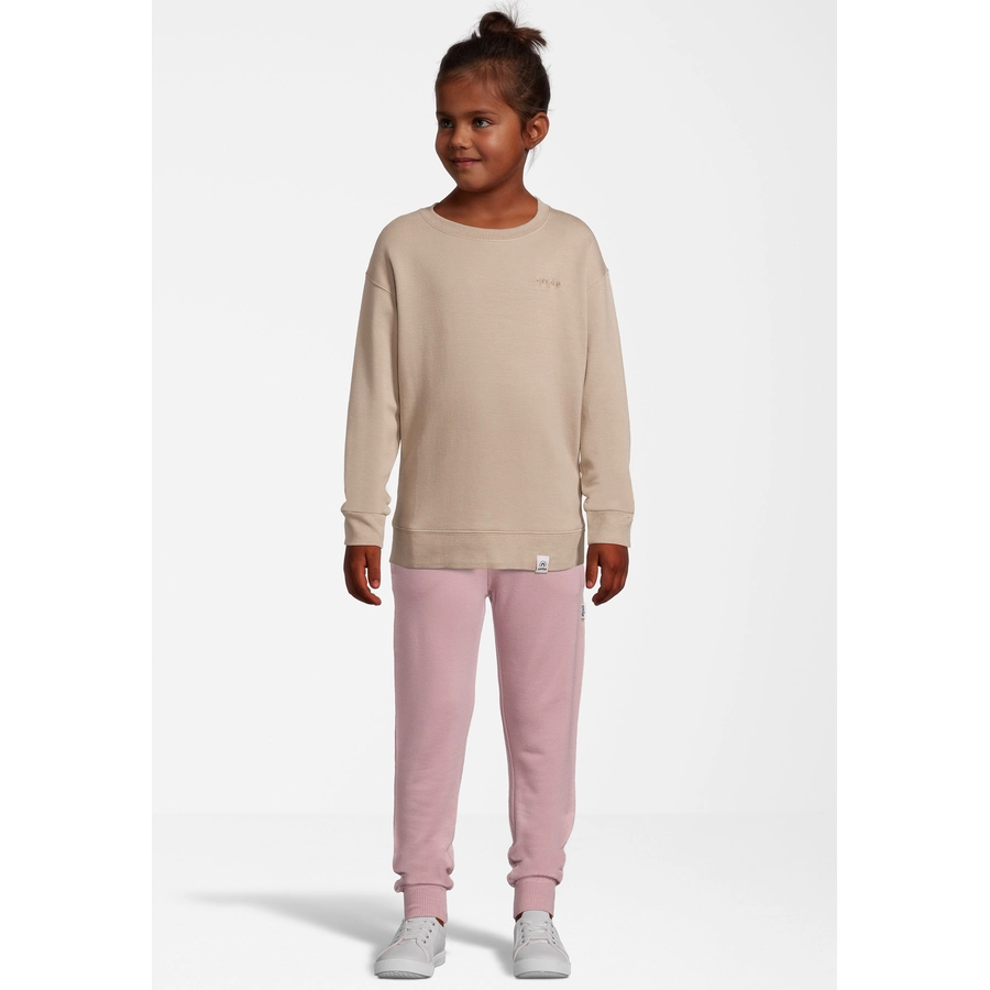 New Life Sweatshirt Crew Neck Pullover Beige