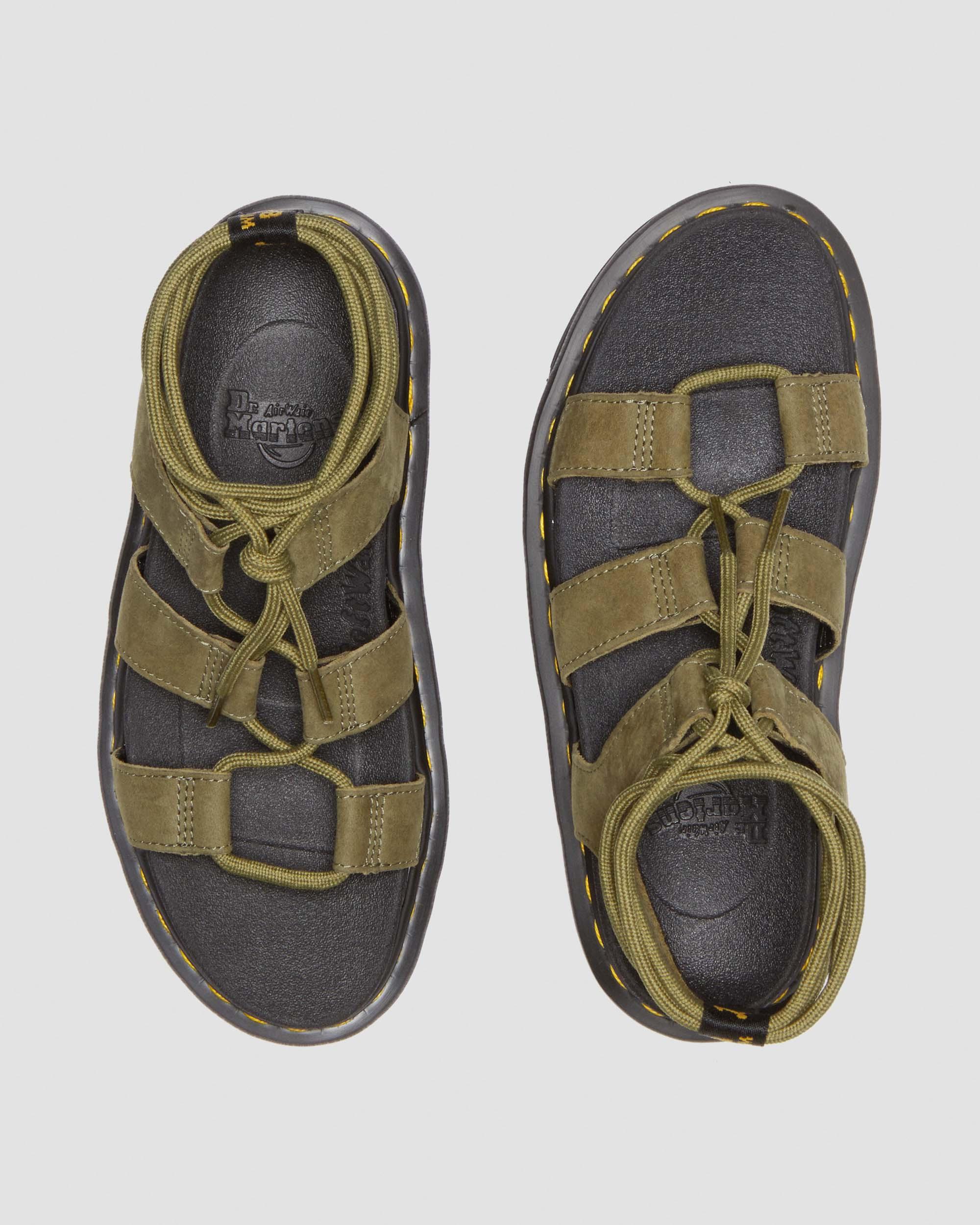 Nartilla Tumbled Nubuck Leder Gladiatorsandalen