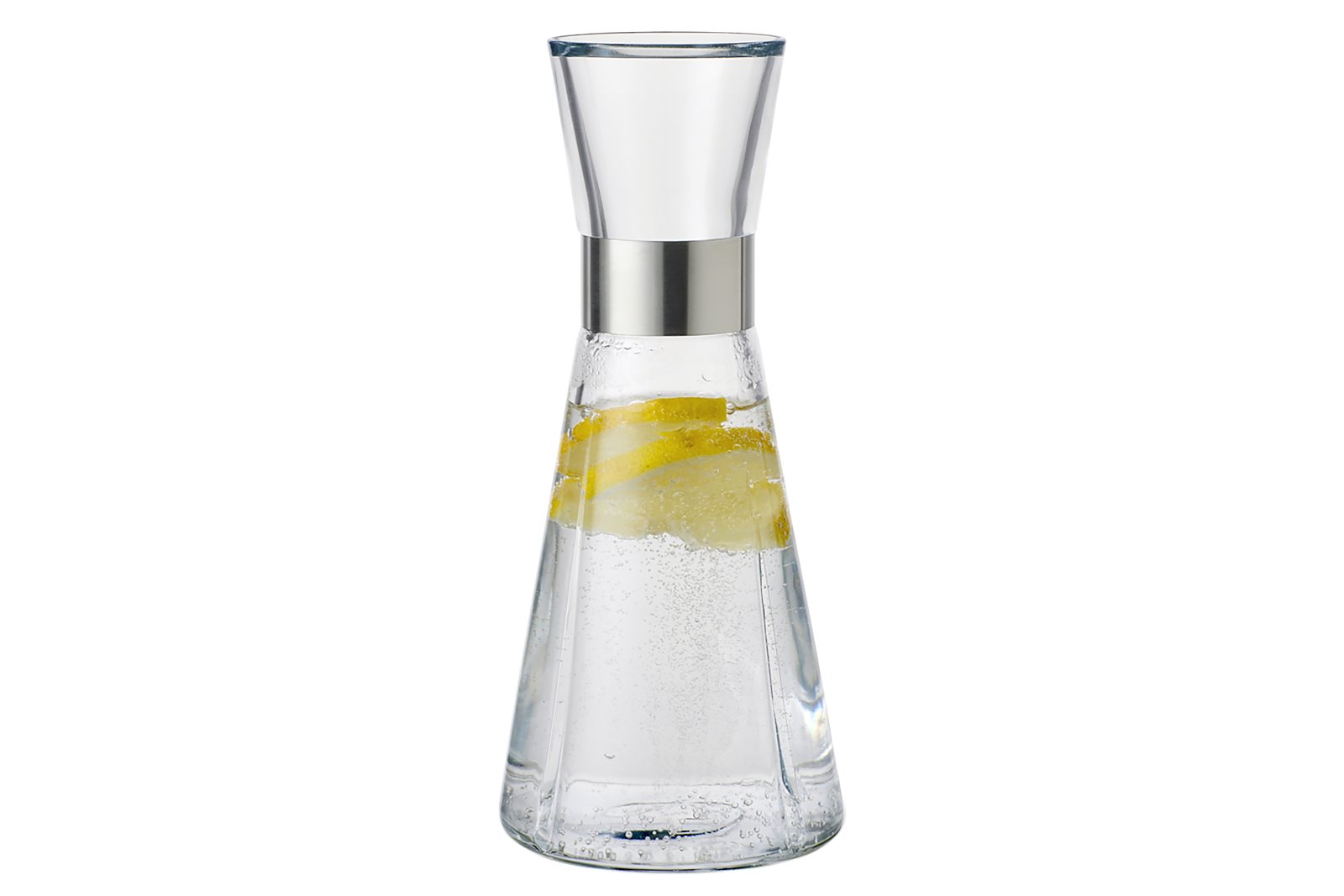 Grand Cru karaffel Klart glass med sølv detalje. 1 liter.