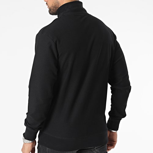 Sweat Col Zippé Classic Twill Noir