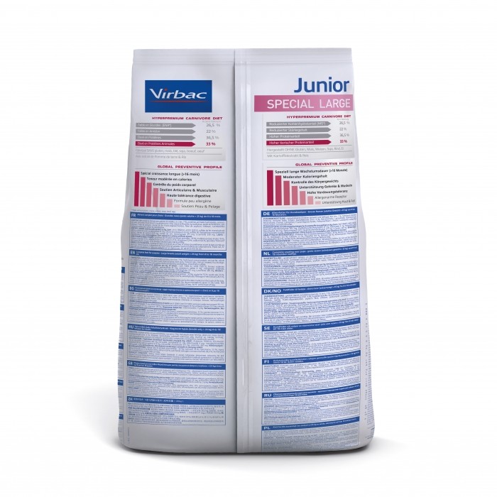 VIRBAC VETERINARY HPM Physiologique Junior Special Large