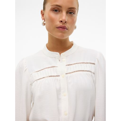 Vero Moda Emma Lace Skjorte, Snow White, S
