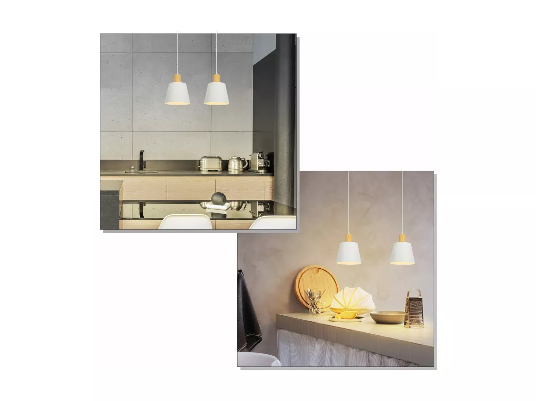 NETTLIFE Suspension Vintage Salle à Manger 2x Lampe Suspendue Noire Lampe Suspendue Industrielle E27 Métal Rétro