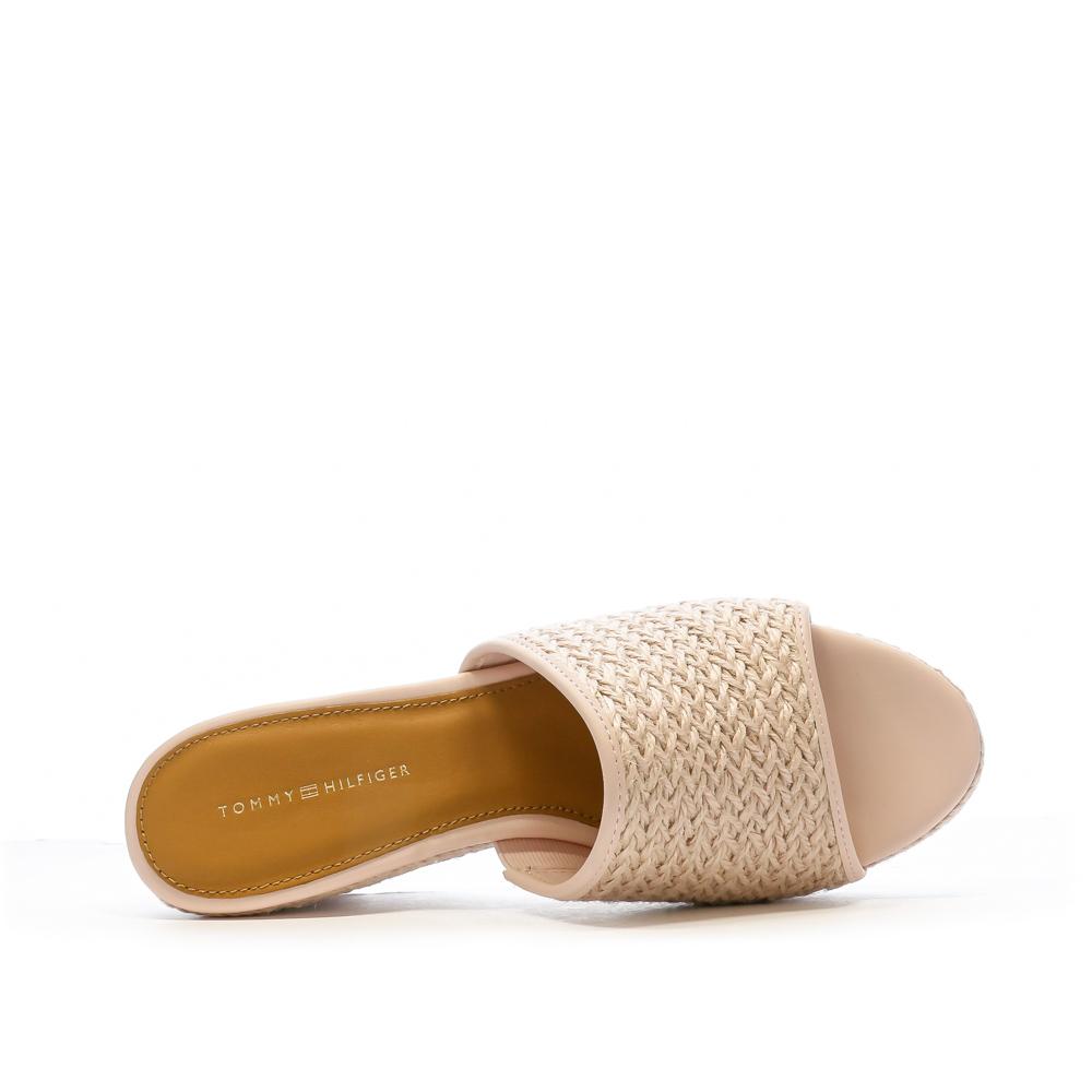 Tommy Hilfiger Sandales Roses Femme Tommy Hilfiger Rope Wedge