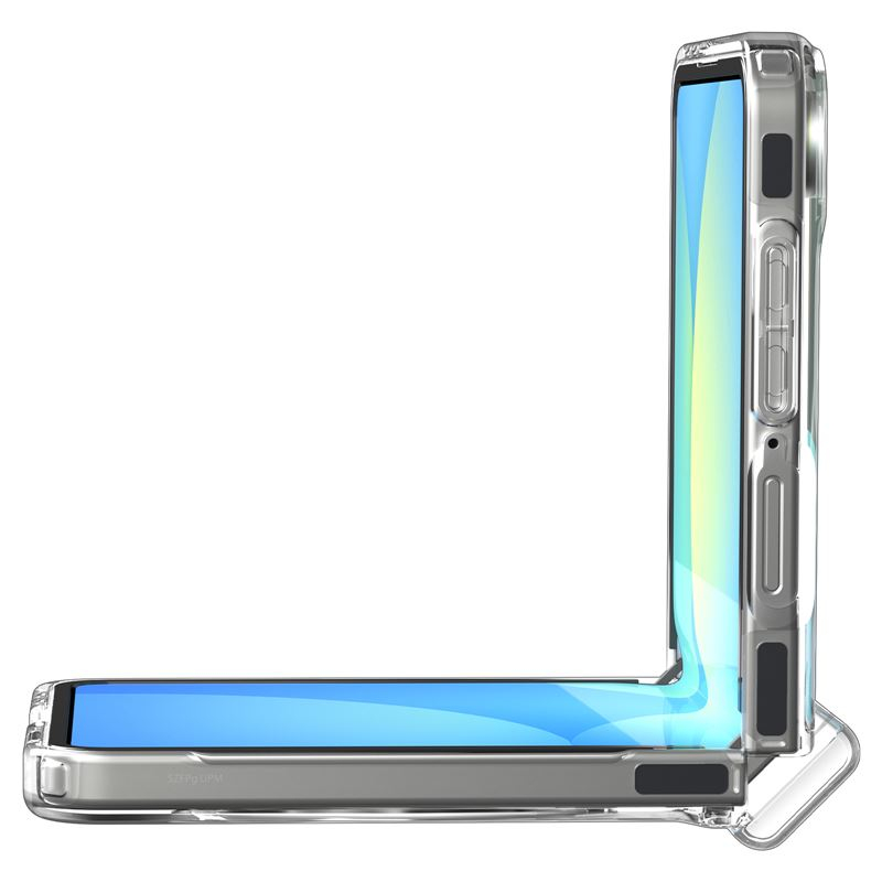 Samsung Galaxy Z Flip7 Ultra Hybrid Hülle TPU Bumper Acryl Rückseite Air Cushion Fallschutz MagSafe-Modul (ACS09559) - Transparent