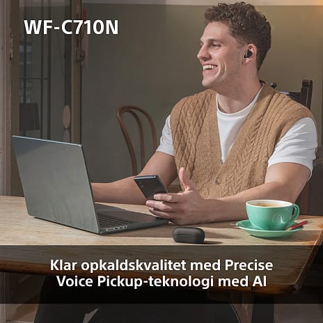 Sony WF-C710N trådløse in-ear høretelefoner - hvid