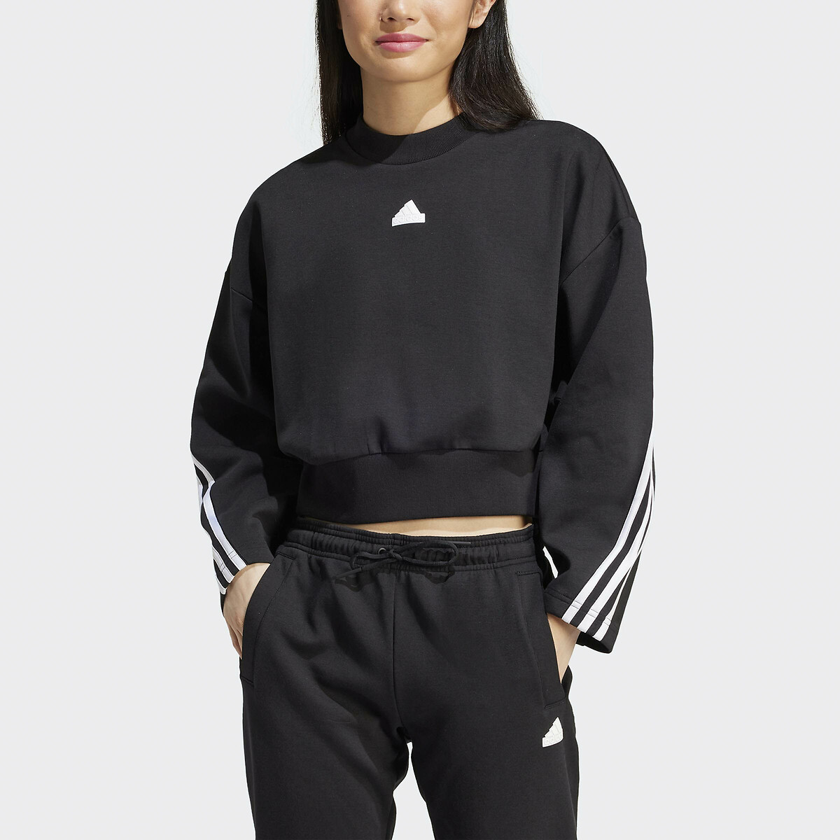 ADIDAS ROUPAS ESPORTIVAS<br>Suéter 3 listras Future Icons