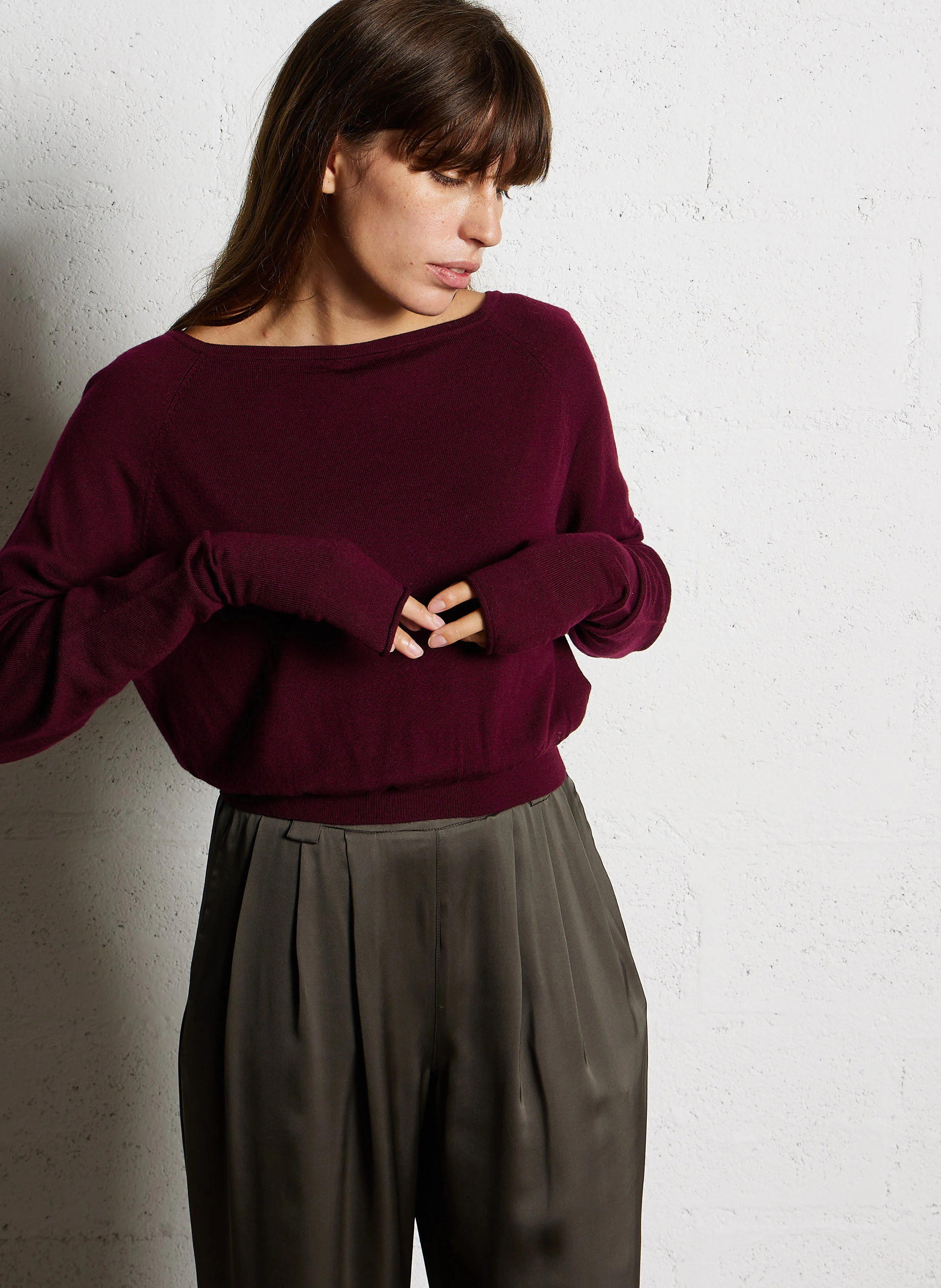 BARTOUILLE - Pull ample col bateau en laine |