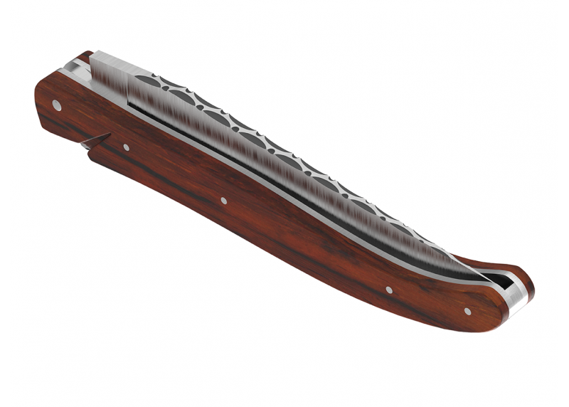 Couteau Laguiole ressort forgé Plein Manche en bois de cocobolo