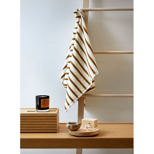 Høie Everyday Stripe Håndklæde, Okker, 50x90 cm