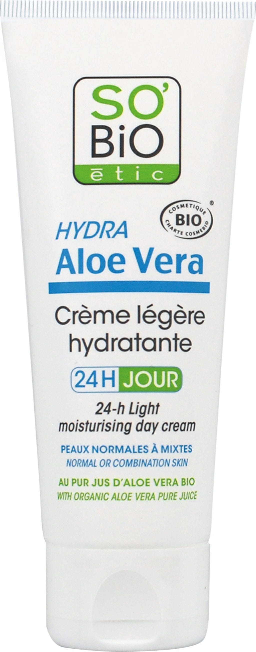 LÉA NATURE SO BiO étic  Aloe Vera Leichte 24h Feuchtigkeitscreme, 50 ml